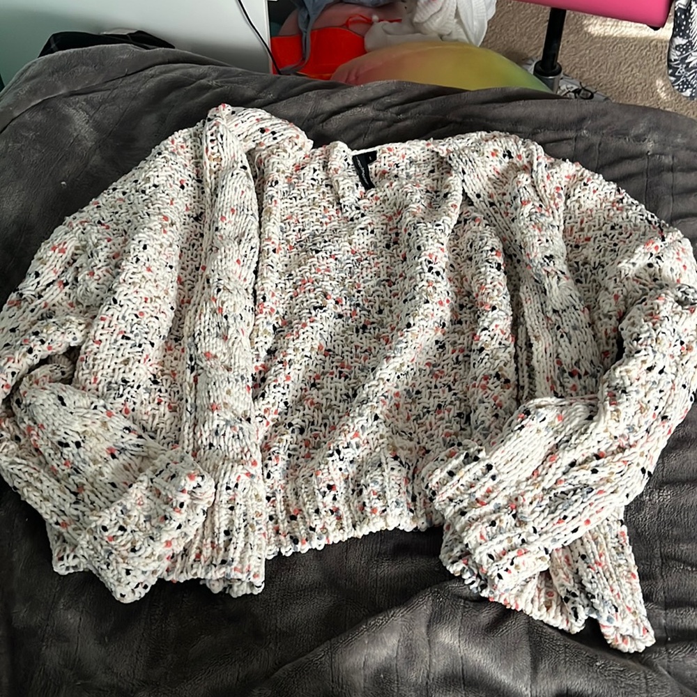 moon & madison yarn cardigan/sweater, size L